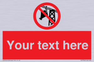 Custom prohibition do not fly kites near overhead electrical power lines